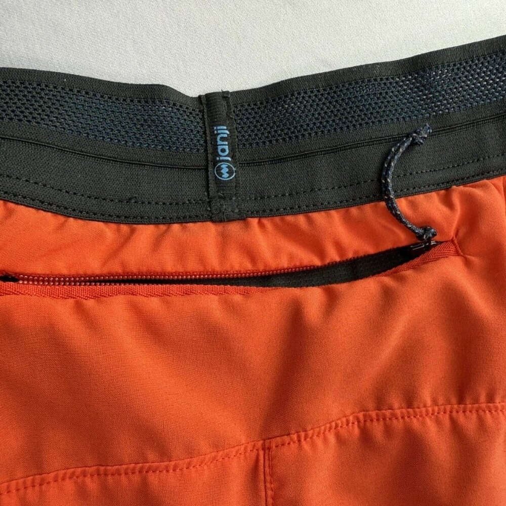 JANJI Running Shorts Athletic Size Adult Medium. Orange. Lined - Picture 5 of 11